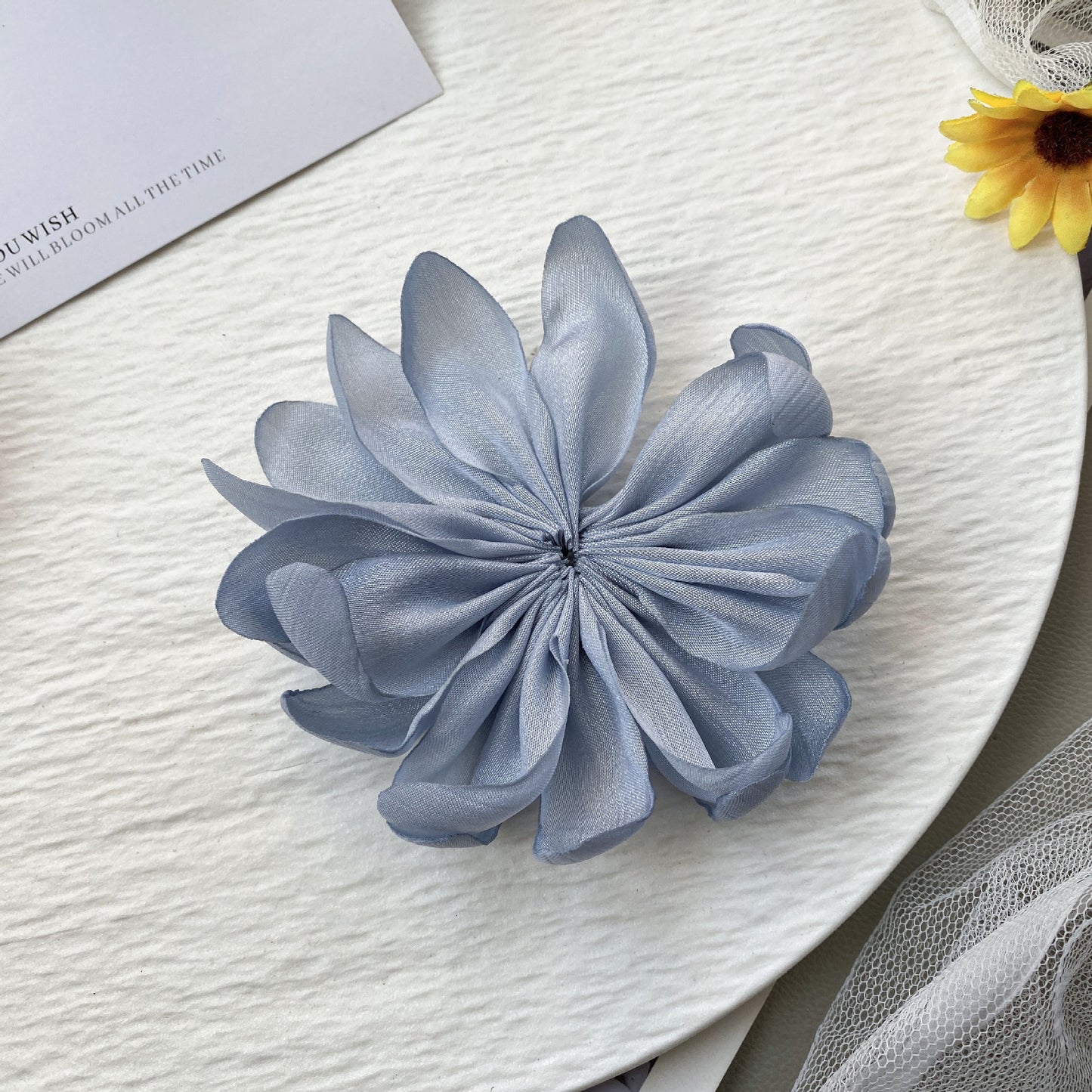 Oversized Fabric Flower Hair Clip