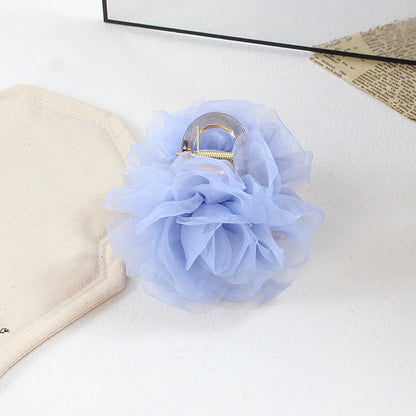 Sheer Flower Hair Claw