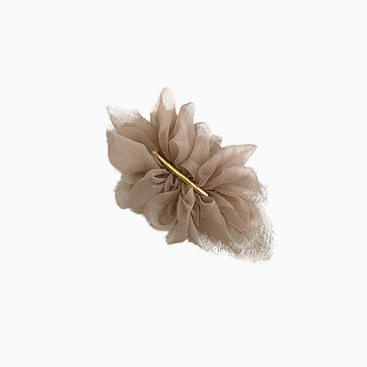 Layered Fabric Flower Hair Clip