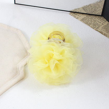 Sheer Flower Hair Claw