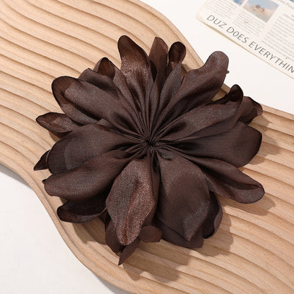 Layered Fabric Flower Hair Clip