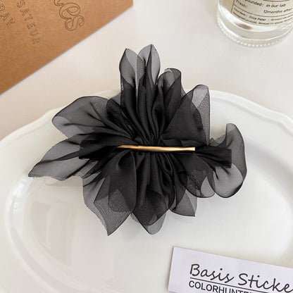 Layered Fabric Flower Hair Clip
