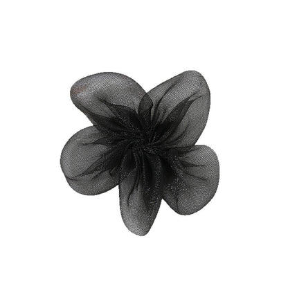Mesh Fabric Flower Hair Clip