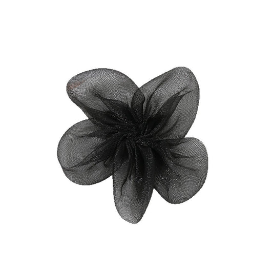 Mesh Fabric Flower Hair Clip