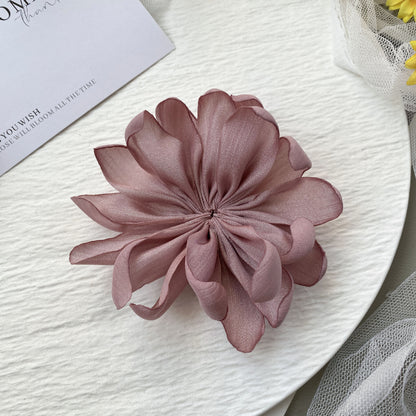 Oversized Fabric Flower Hair Clip